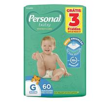 Fralda Descartável Infantil Personal Baby G-60 unidades
