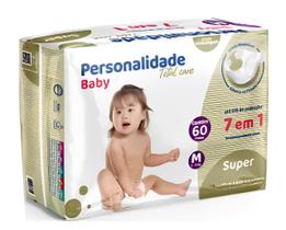 Fralda Descartável Infantil Personalidade Baby Total Care Tamanho M Fralda Descartável Infantil Personalidade Baby Total Care Tamanho M