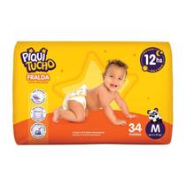 Fralda Descartável Infantil Piquitucho Mega Extra Absorção Fita Diurna Noturna Fralda Descartável Infantil Piquitucho Mega Extra Absorção Fita Diurna Noturna