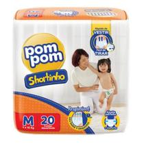 Fralda Descartavel infantil Pom Pom shortinho M