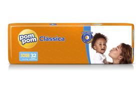 Fralda Descartável Infantil Pompom Clássica Mega XXG C/32 - Pom Pom