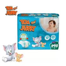Fralda Descartável Infantil Tom e Jerry Hiper 1 Pacote Tamanho P Com 90 Unidades - TOM & JERRY