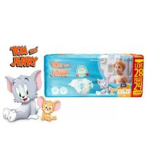 Fralda Descartável Infantil Tom e Jerry Mega 1 Pacote Tamanho XXG Com 28 Unidades - TOM & JERRY