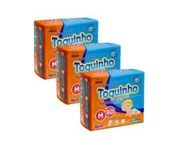 Fralda Descartável Infantil Toquinho Confort Sec M-240 unidades