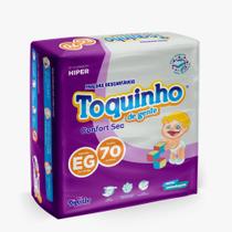 Fralda Descartável Infantil Toquinho De Gente Premium Barato G 80 Unidades