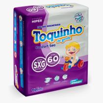 Fralda Descartável Infantil Toquinho De Gente Premium XXG 60 Uni