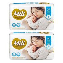 Fralda Descartavel Love & Care Linha Premiun P 2 Pacotes para Bebe Ate 5kg Mili Fralda Descartavel Love & Care Linha Premiun P 2 Pacotes para Bebe Ate 5kg Mili