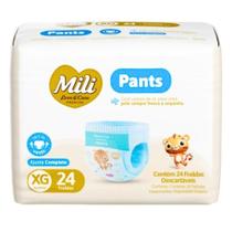Fralda Descartavel Love & Care Premium Pants XG Cintura Elastica 360 para 12 a 15kg 24 Unidades Mili Fralda Descartavel Love & Care Premium Pants XG Cintura Elastica 360 para 12 a 15kg 24 Unidades Mili