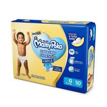 Fralda Descartável MamyPoko Calça Dia & Noite Tamanho G - 4 Pacotes com 50 Fraldas - Total 200 Tiras