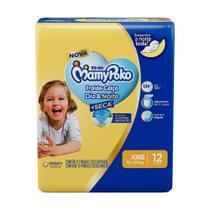 Fralda Descartável MamyPoko Calça Dia & Noite Tamanho XXG - 6 Pacotes com 12 Fraldas - Total 72 Tiras