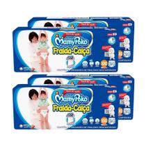 Fralda Descartável MamyPoko Calça Jumbo Tamanho XXG - 4 Pacotes com 24 Fraldas - Total 96 Tiras Fralda Descartável MamyPoko Calça Jumbo Tamanho XXG - 4 Pacotes com 24 Fraldas - Total 96 Tiras
