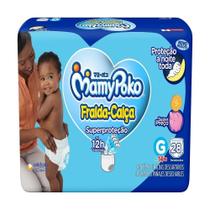 Fralda Descartável MamyPoko Calça Super Proteção Jumbo Tamanho G - 4 Pacotes com 28 Fraldas - Total 112 Tiras Fralda Descartável MamyPoko Calça Super Proteção Jumbo Tamanho G - 4 Pacotes com 28 Fraldas - Total 112 Tiras