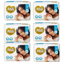 Fralda Descartável MILI Love & Care RN 6 pacotes c/ 18 Fralda Descartável MILI Love & Care RN 6 pacotes c/ 18