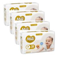 Fralda Descartável Mili Love& Care Tam: P 4 Pacotes C/28