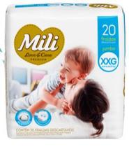 Fralda Descartável Mili Love&Care Tam:XXG 20 fraldas