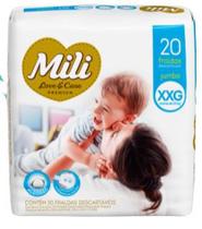 Fralda Descartável Mili Love&Care Tam:XXG 20 fraldas