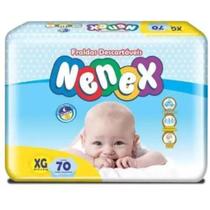 Fralda Descartável Nenex Mega XG 70 Unidades Toque de Algodão Fralda Descartável Nenex Mega XG 70 Unidades Toque de Algodão