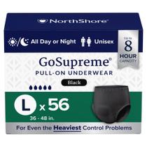 Fralda Descartável NorthShore GoSupreme Tamanho G 56 Unidades Preto