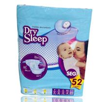 Fralda Descartável Pacotão Infantil Toque de Algodão - Dry Sleep SEG 52 Unidades