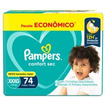 Fralda Descartável Pampers Confort Sec Max XXXG 74 Unidades