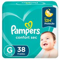 Fralda descartavel pampers confort sec mega g c/38 und Fralda descartavel pampers confort sec mega g c/38 und
