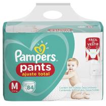 Fralda descartável pampers confort sec pants m com 84 unidades