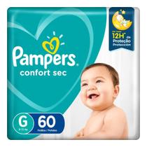 Fralda descartavel pampers confort sec super g c/60 und