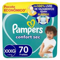 Fralda Descartável Pampers Confort Sec XXXG 70 Unidades Fralda Descartável Pampers Confort Sec XXXG 70 Unidades