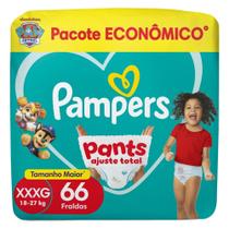 Fralda Descartável Pampers Pants Ajuste Total XXXG 66 Unidades