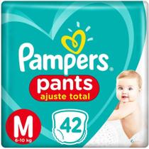 Fralda descartavel pampers pants mega m c/42un