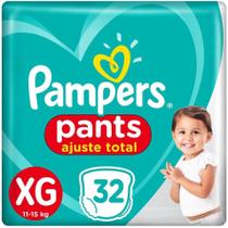 Fralda descartavel pampers pants mega xg c/32 un