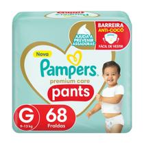 Fralda Descartável Pampers Premium Care Pants G 68 Unidades