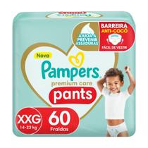 Fralda Descartável Pampers Premium Care Pants XXG 60 Unidades Fralda Descartável Pampers Premium Care Pants XXG 60 Unidades