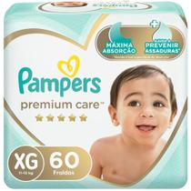 Fralda Descartável Pampers Premium Care XG 60 Unidades