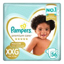 Fralda Descartável Pampers Premium Care XXG 56 Unidades