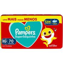 Fralda Descartável Pampers Supersequinha Jumbo XG 70 Tiras Fralda Descartável Pampers Supersequinha Jumbo XG 70 Tiras