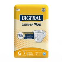 Fralda descartável para adulto bigfral derma plus g - 7 unidades