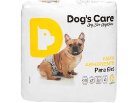Fralda Descartável para Cachorro Macho GG - Dogs Care Para Eles 12 Unidades - Dog's Care
