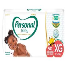 Fralda Descartável Personal Baby Premium Hiper XG - 4 Embalagens com 50 Tiras Cada