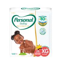Fralda descartável personal baby premium xg c/26 unidades 11,5 à 15kg