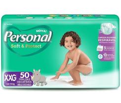 Fralda Descartável Personal Baby Soft & Protect Hiper XXG 50 Unidades