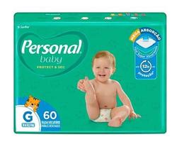 FRALDA DESCARTÁVEL PERSONAL PROTECT &amp SEC G C/60 8 Á 12,5KG