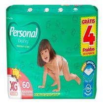 Fralda Descartável Personal Soft & Protect Giga Tamanho XG - Embalagem com 60 Fraldas