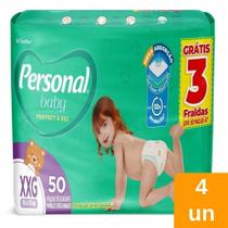 Fralda Descartável Personal Soft & Protect Hiper Tamanho XXG - 4 Pacotes com 50 Tiras Fralda Descartável Personal Soft & Protect Hiper Tamanho XXG - 4 Pacotes com 50 Tiras