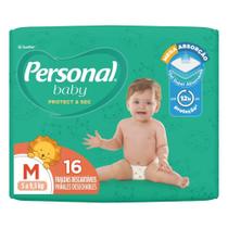 Fralda Descartável Personal Soft & Protect Jumbinho Tamanho M - 12 Pacotes com 16 Fraldas - Total 192 Tiras