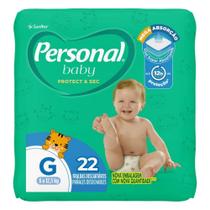 Fralda Descartável Personal Soft & Protect Jumbo Tamanho G - 12 Pacotes com 22 Fraldas - Total 264 Tiras Fralda Descartável Personal Soft & Protect Jumbo Tamanho G - 12 Pacotes com 22 Fraldas - Total 264 Tiras