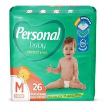 Fralda Descartável Personal Soft & Protect Jumbo Tamanho M - 12 Pacotes com 26 Fraldas - Total 312 Tiras
