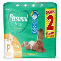 Fralda Descartável Personal Soft & Protect Mega Tamanho P - 9 Pacotes com 44 Tiras