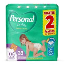 Fralda Descartável Personal Soft & Protect Mega Tamanho XXG - 9 Pacotes com 28 Tiras