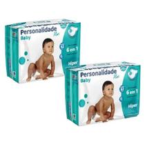Fralda Descartável Personalidade Baby Plus Hiper 2 Pacotes Tamanho G com 62 Unidades Fralda Descartável Personalidade Baby Plus Hiper 2 Pacotes Tamanho G com 62 Unidades